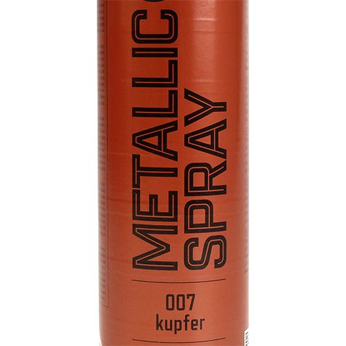 Floristik24 Spray de cor cobre brilhante metálico 400ml