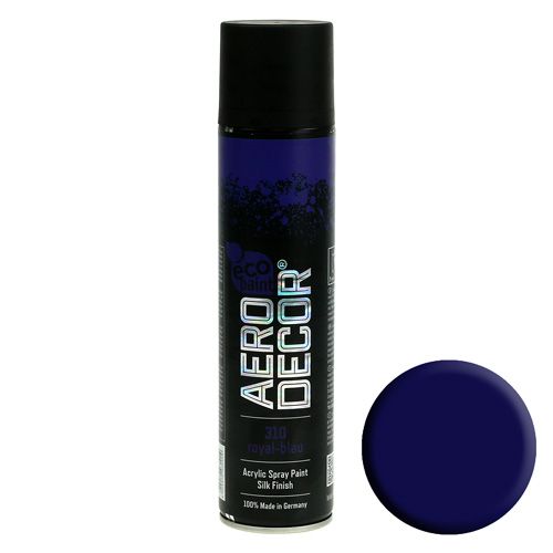 Floristik24 Spray colorido de seda mate 400ml azul royal