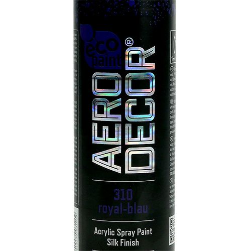 Floristik24 Spray colorido de seda mate 400ml azul royal
