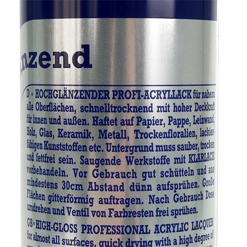 Floristik24 Color Spray Metálico Brilhante Prata 400ml