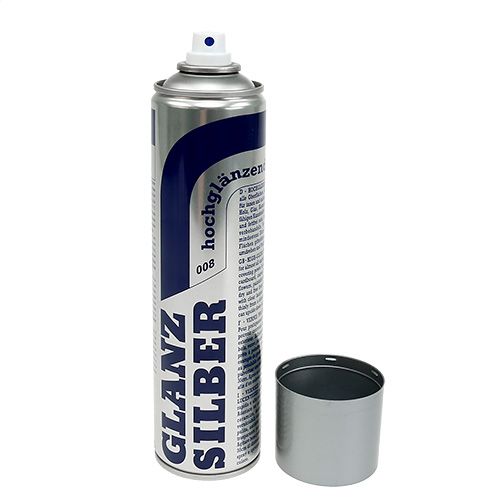 Floristik24 Color Spray Metálico Brilhante Prata 400ml