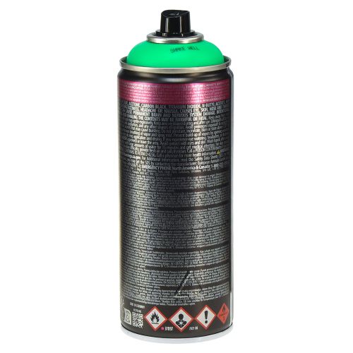 Itens Spray de tinta spray colorido Graffiti fluorescente verde 400ml