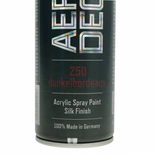 Floristik24 Spray de cor Silk Matt 400ml Bordeaux escuro