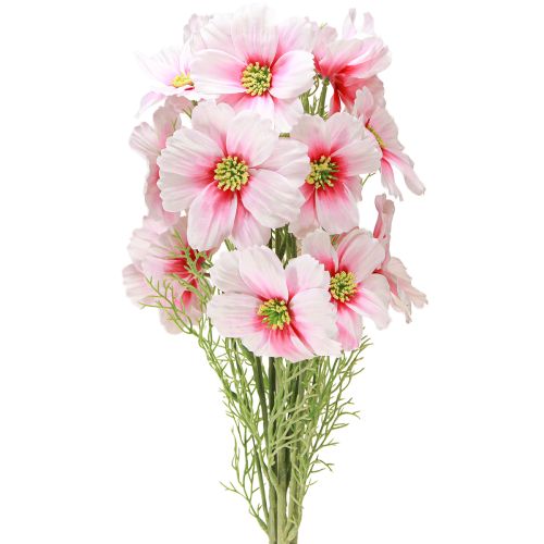 Cosmea rosa artificial 77cm 3 unidades