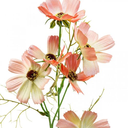 Floristik24 Cosmea cesta de jóias pêssego flores artificiais flores de verão 61cm