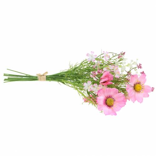 Floristik24 Cosmea e gypsophila em um cacho Artificial Pink Assorted 42cm