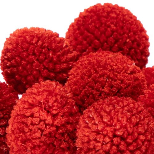 Flores de Craspedia secas e tingidas, com hastes longas, 55 cm, 20 peças. | Floristik24.pt