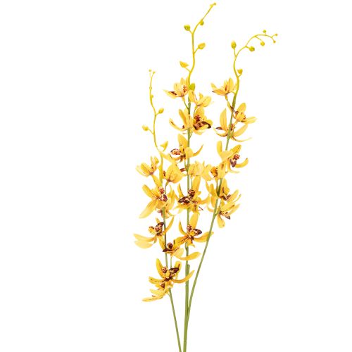 Orquídea Cymbidium artificial em formato de haste para decoração elegante, 95 cm, 2 peças.