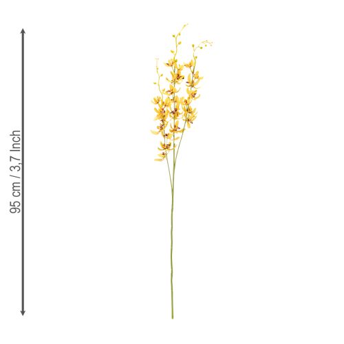Itens Orquídea Cymbidium artificial em formato de haste para decoração elegante, 95 cm, 2 peças.