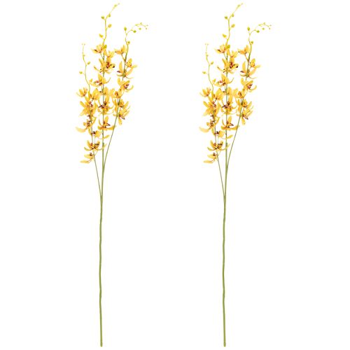 Itens Orquídea Cymbidium artificial em formato de haste para decoração elegante, 95 cm, 2 peças.