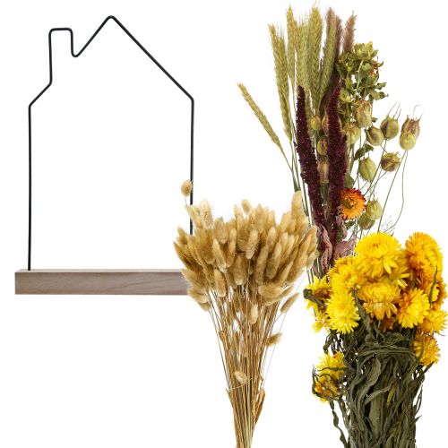 Itens Caixa de flores DIY com casa de flores secas 34,5×24,5cm