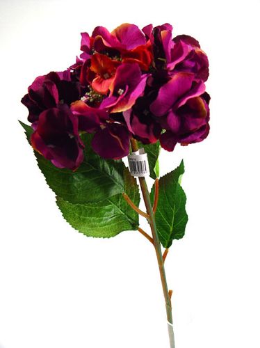 Floristik24 Hortênsia 43 cm roxo escuro (3 unidades)