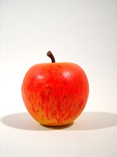 Floristik24 Maçãs 7cm mate 6 unidades