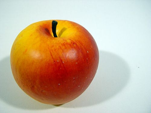 Floristik24 Maçãs 7cm mate 6 unidades