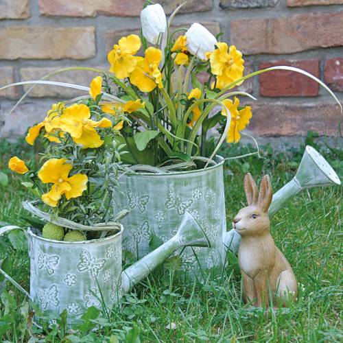 Floristik24 Regador plantador com borboletas Rosa Ø10cm Alt.10cm