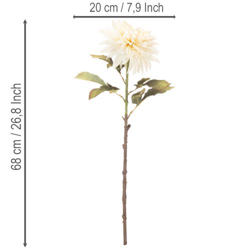 Flor artificial de dália para vaso, 68 cm | Floristik24.pt