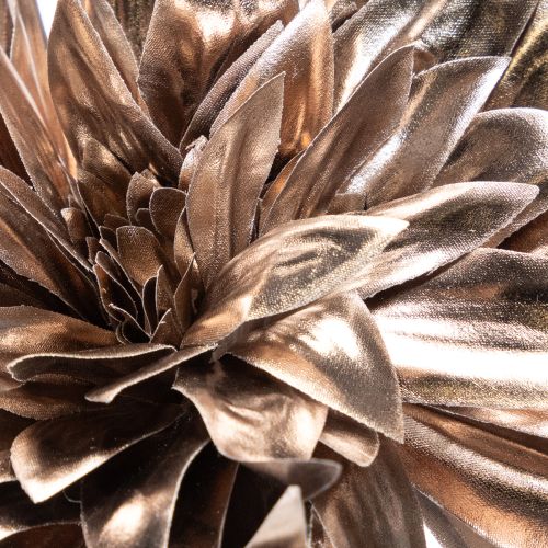 Flor artificial de dália, com haste longa e duas flores, 75 cm | Floristik24.pt