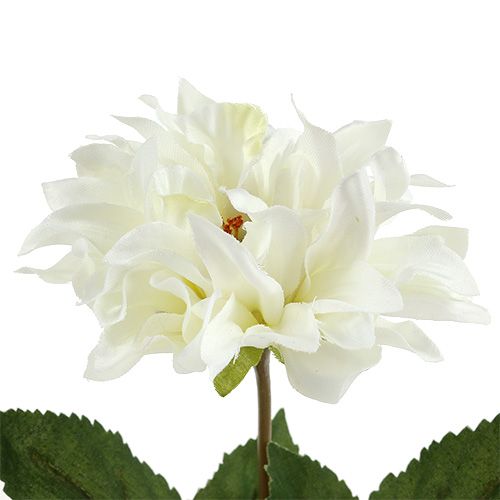 Itens Dália branca 28 cm 4 unidades