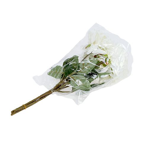 Itens Dália branca 28 cm 4 unidades