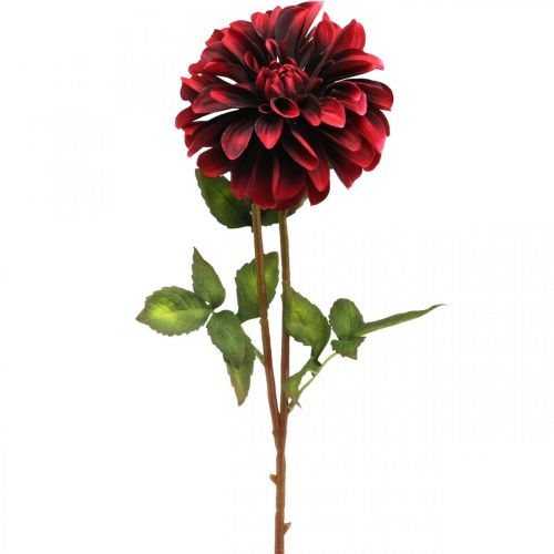 Itens Flor artificial dália flor de seda vermelha outono 78cm Ø3 / 15cm