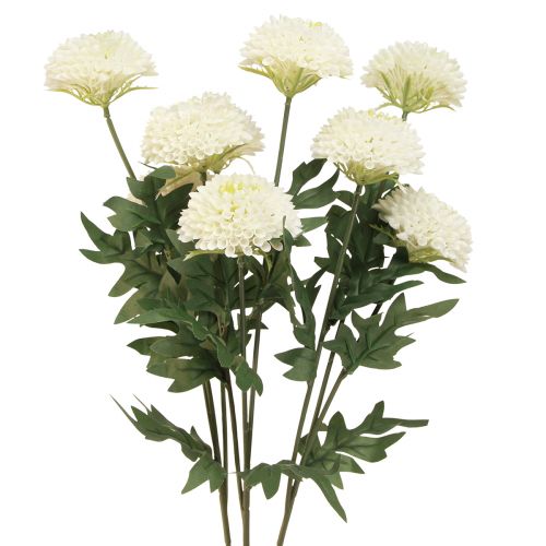 Itens Dália flores decorativas flores artificiais flor branca C64cm 3 un