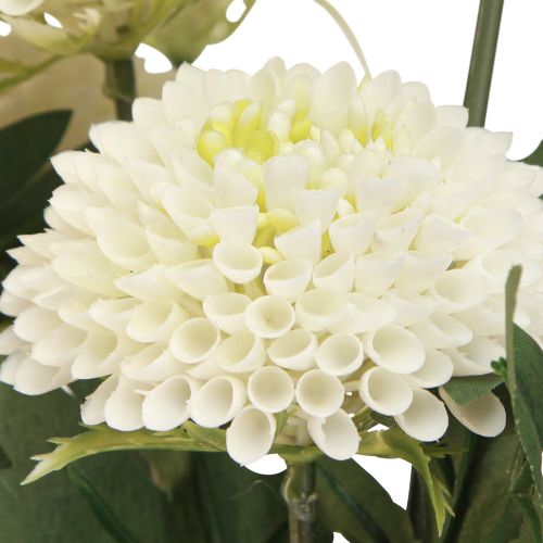 Itens Dália flores decorativas flores artificiais flor branca C64cm 3 un