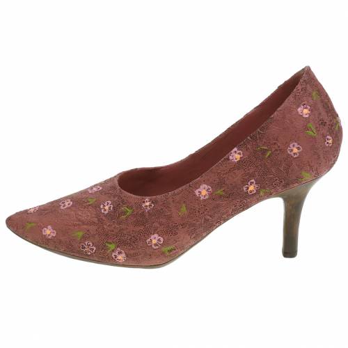 Floristik24 Bomba de sapato decorativa para planta de sapato marrom 24cm × 8cm H13.6cm