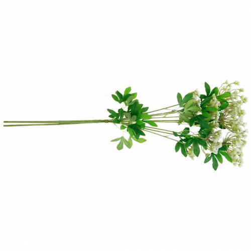 Itens Cenoura selvagem Flor artificial do prado Flores artificiais 3 unidades