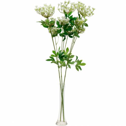Itens Cenoura selvagem Flor artificial do prado Flores artificiais 3 unidades