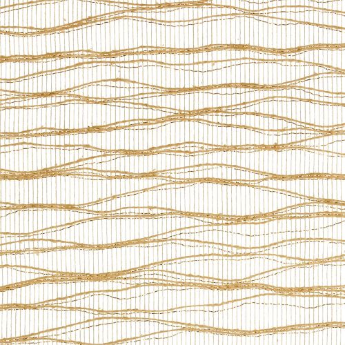 Floristik24 Dobradiça de mesa Deco Wave 26cm x 300cm ouro metálico