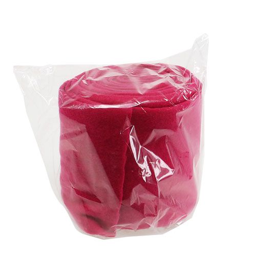 Floristik24 Velo decorativo rosa 15cm 5m