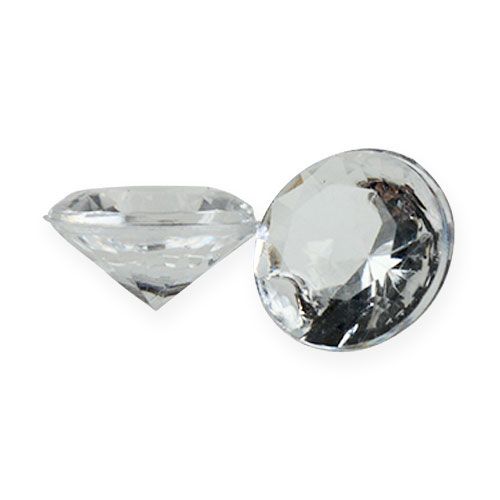 Itens Diamantes decorativos 12 mm naturais 170 unidades
