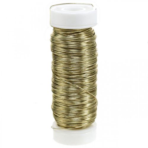 Floristik24 Fio esmaltado Deco Ø0,30mm 30g/50m ouro