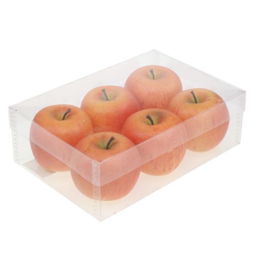 Itens Maçãs decorativas Cox laranja 7cm 6 unid.