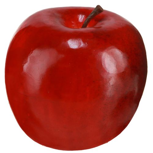 Floristik24 Maçãs decorativas vermelhas brilhantes decoração de frutas artificiais 7,5 cm 6 peças