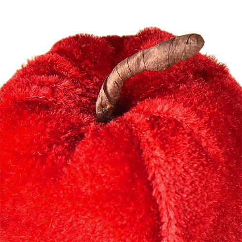 Itens Tecido decorativo de maçãs para decoração de outono veludo vermelho Ø5cm H6cm 12 peças