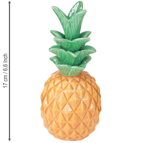 Itens Abacaxi Decorativo Cerâmica Colorido Cerâmica Decoração Sortida 17cm 3pcs