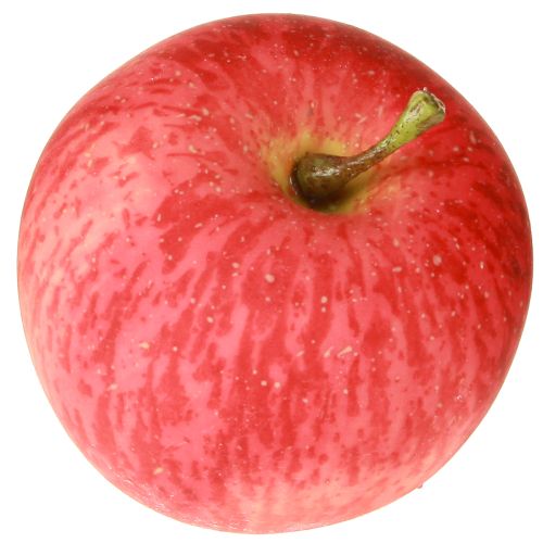 Itens Maçã decorativa pequena vermelha amarela fruta artificial de toque real 5,5 cm 1 peça