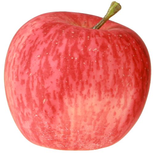 Itens Maçã decorativa pequena vermelha amarela fruta artificial de toque real 5,5 cm 1 peça