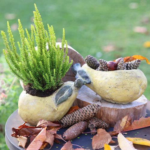 Itens Vaso decorativo de concreto para pera, decoração de outono 19×12,5×15,5 cm