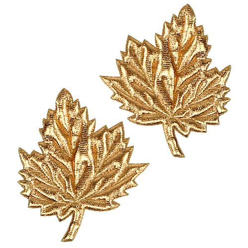 Floristik24 Folhas decorativas feitas de seda 5cm ouro 60p