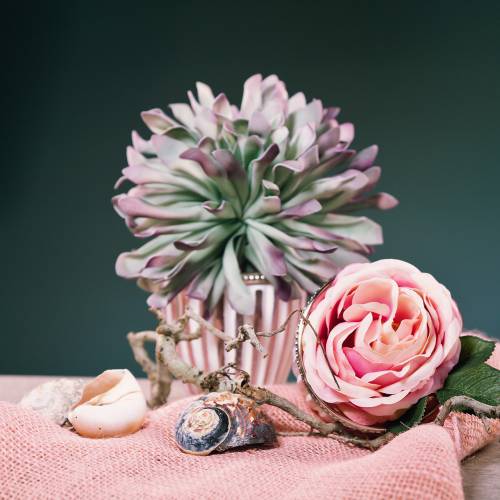 Floristik24 Flor decorativa ramo de espuma verde 70 cm