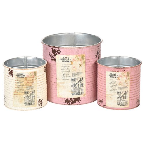 Conjunto de vasos de flores para varanda e jardim, decoração de floreira, estilo vintage, 15 cm, 3 peças