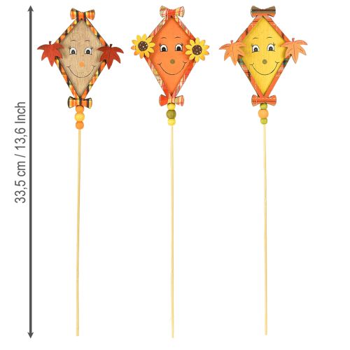 Itens Dragão decorativo outono plugue de madeira decoração de outono madeira 33,5 cm 6 peças