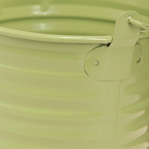 Floristik24 Balde Decorativo Metal Planta Vaso Alça 4 Cores Ø11cm 8 Pçs