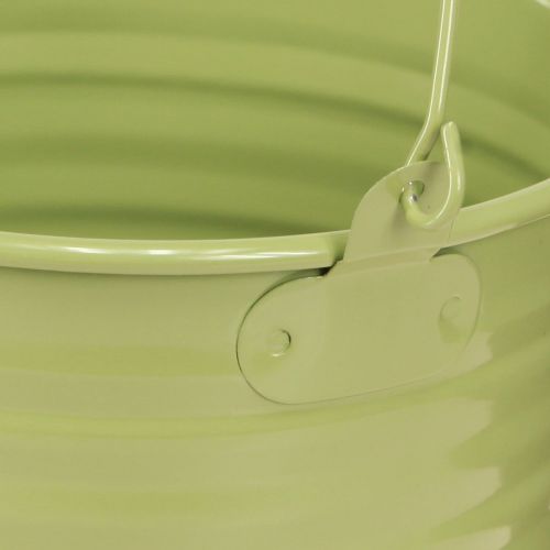 Floristik24 Balde Decorativo Metal Plantador com Alça 4 Cores Ø14cm 8 Pçs