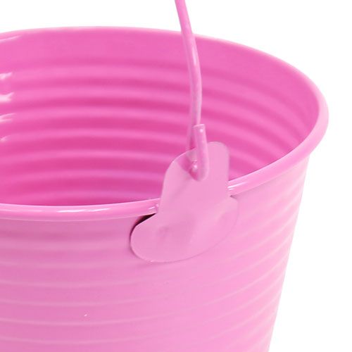 Floristik24 Balde decorativo rosa Ø11cm Alt.10cm