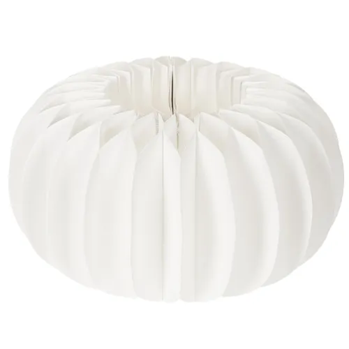 Anel de papel em formato de favo de mel, formato de abóbora redonda grande, 24 cm, pacote com 4 unidades, ideal para flores secas e decoração de outono.