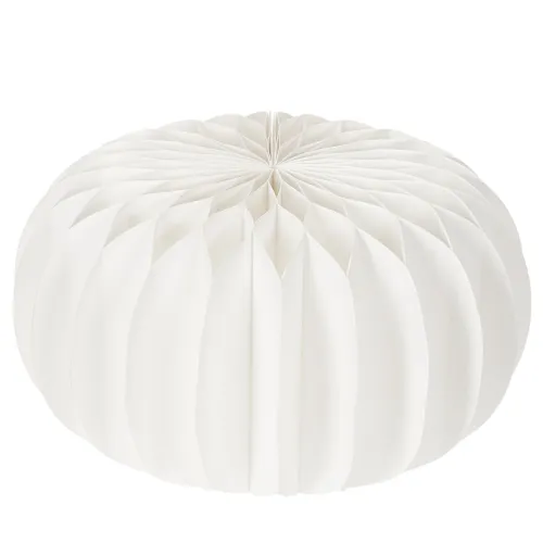 Anel de papel em formato de favo de mel, formato de abóbora redonda grande, 24 cm, pacote com 4 unidades, ideal para flores secas e decoração de outono. | Floristik24.pt