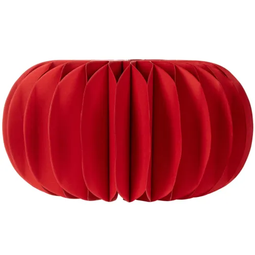 Decoração de mesa moderna em formato de abóbora de papel em formato de favo de mel, redonda, 24 cm, pacote com 4 peças | Floristik24.pt